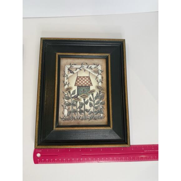 Linda Spivey Birdhouse Series Framed Prints Set of 2 Rustic Country Wall Decor - Picture 8 of 11